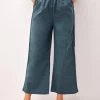 Peacock Blue High Waisted Pockets Pants