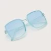 Light Blue TR Square Design Sunglasses For Women