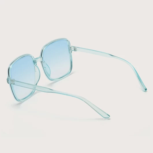 Light Blue TR Square Design Sunglasses For Women - Image 3