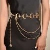 Gold Metal Detail Moon And Sun Design Belt