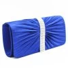 Sapphire Blue Magnetic Rhinestone PU Hand Bag