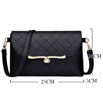 Black Turnlock PU Material Shoulder Bag - Image 3
