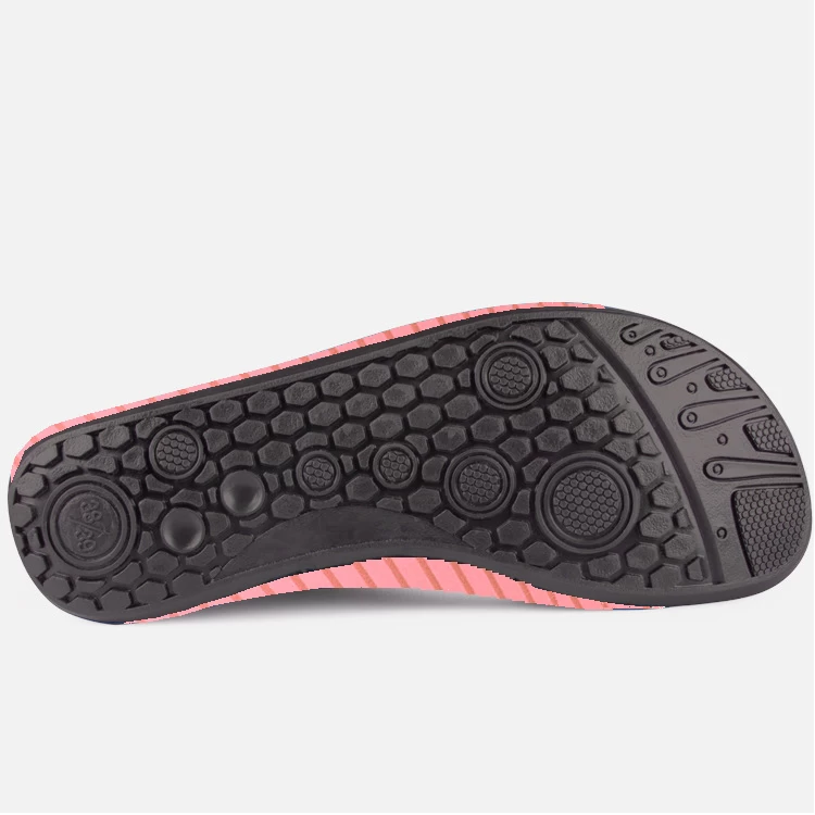 Dusty Pink Striped Anti Slippery Water Shoes - Image 2