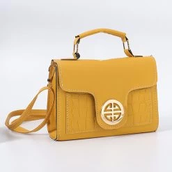 PU Detail Ginger Magnetic Crossbody Bag