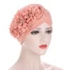 Hot Drilling Dusty Pink Turban Hat