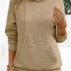 Light Camel Pocket Long Sleeve Hoodie