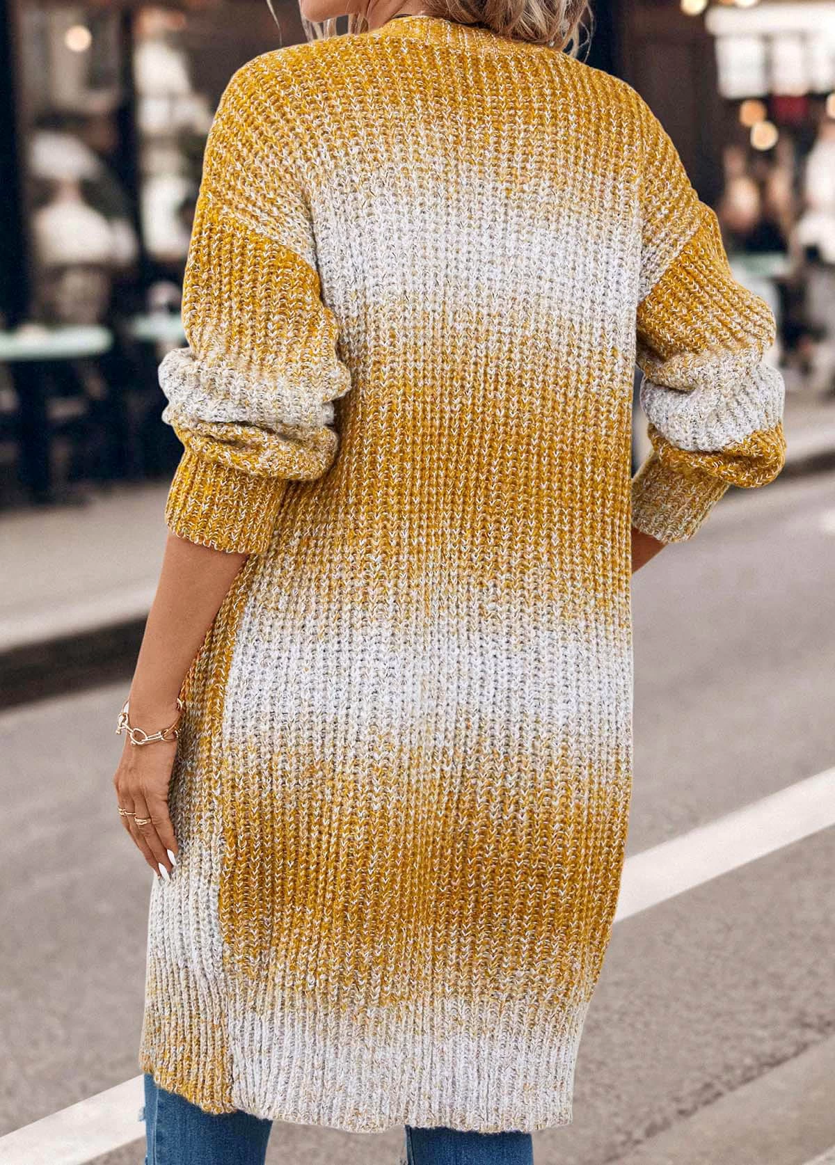 Ginger Pocket Ombre Long Sleeve Cardigan - Image 2