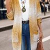 Ginger Pocket Ombre Long Sleeve Cardigan