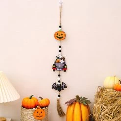 Multi Color Halloween Print Letter Pendant