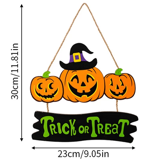 Orange Pumpkin Print Halloween Letter Pendant - Image 5