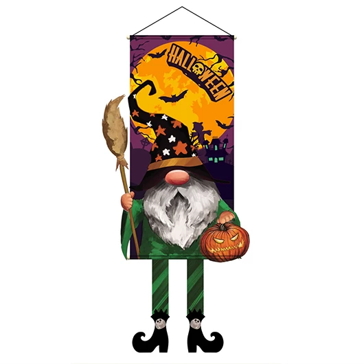 Dark Coffee Halloween Print Letter Pendant - Image 2