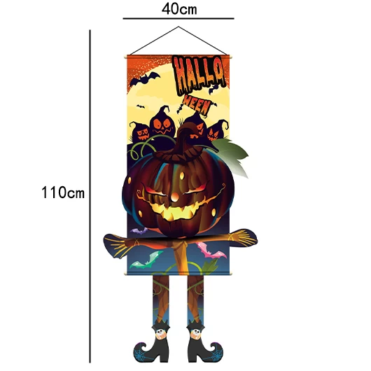 Dark Coffee Letter Halloween Print Pendant - Image 3