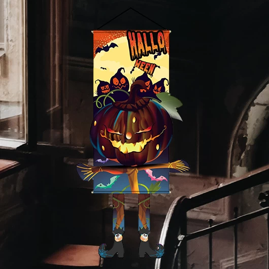 Dark Coffee Letter Halloween Print Pendant