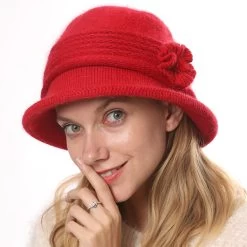 Patchwork Christmas Acrylic Detail Red Hat