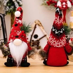 Red Christmas Santa Claus Doll Decoration