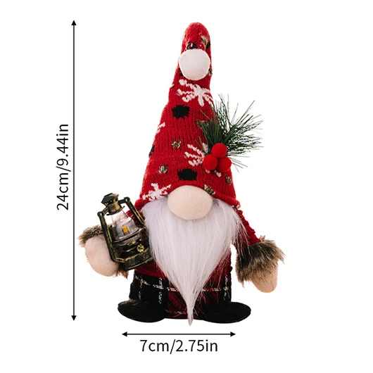 Red Christmas Santa Claus Doll Decoration - Image 2